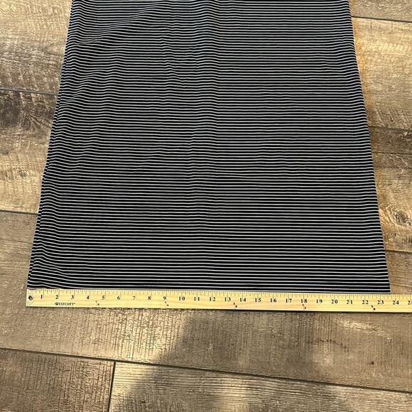 Gap Black White Stripe Tank Bodycon Max Dress Size L - Picture 6 of 9